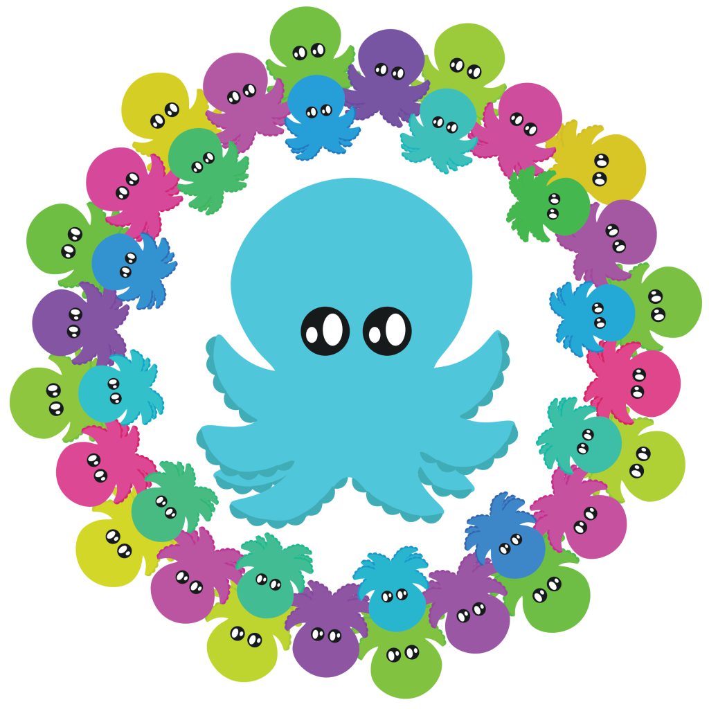 Neptune, rainbow friends